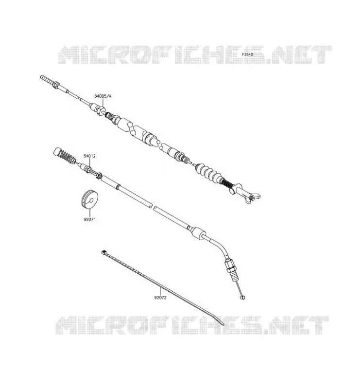 CABLES Kawasaki SSV 800 2016 TERYX LE  KRF800GGF