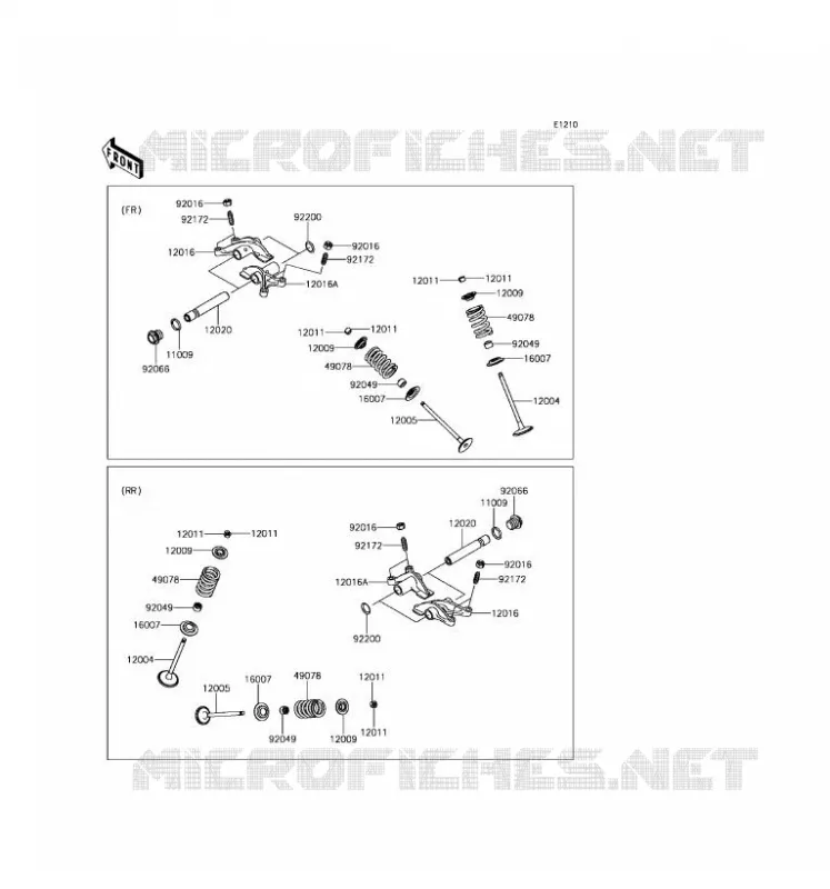 VALVE Kawasaki SSV 800 2016 TERYX LE  KRF800GGF