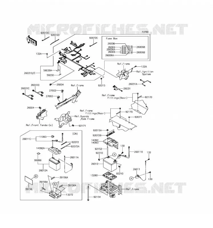 CHASSIS ELECTRICAL EQUIPMENT Kawasaki SSV 800 2017 TERYX LE  KRF800GHF