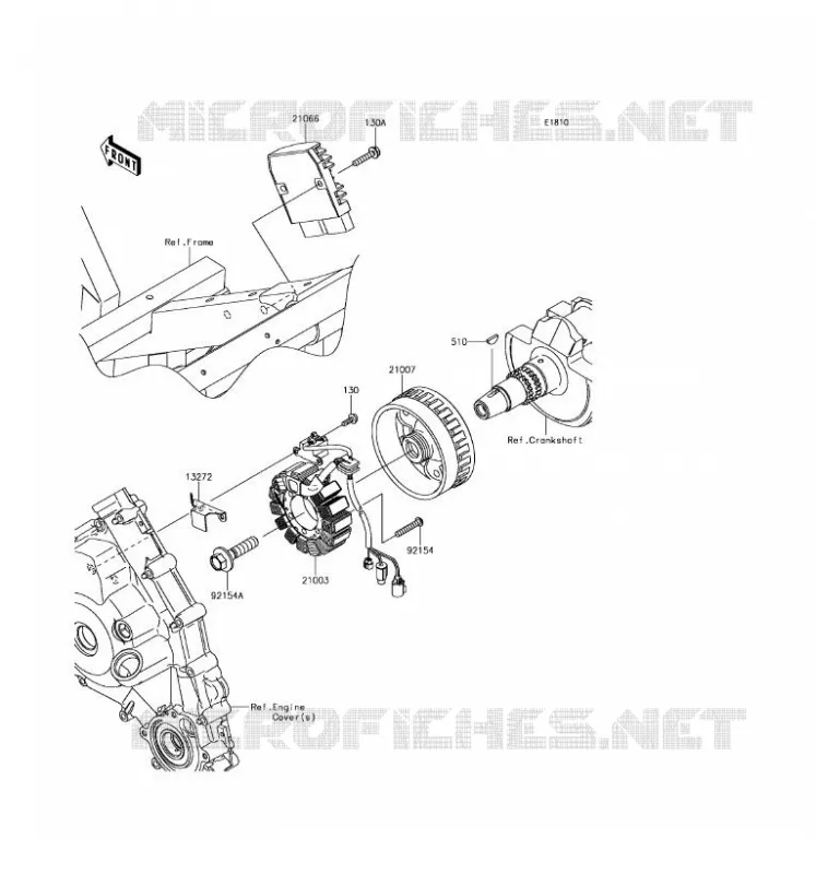 GENERATOR Kawasaki SSV 800 2017 TERYX LE  KRF800GHF
