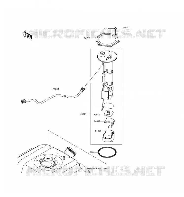 FUEL PUMP Kawasaki SSV 800 2016 TERYX CAMO  KRF800HGF