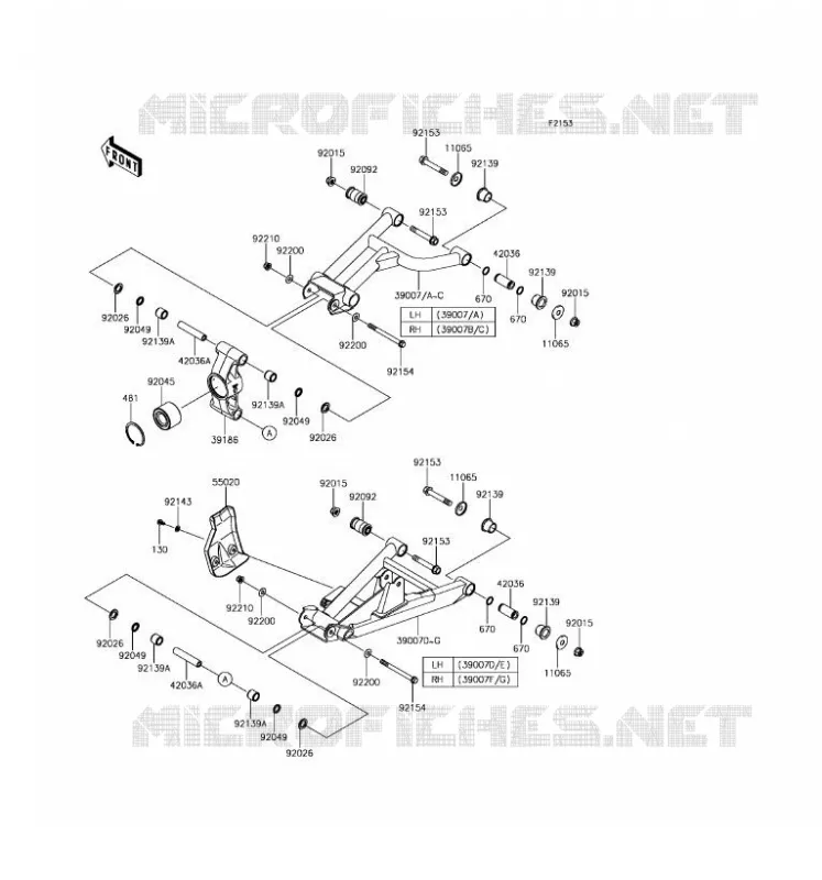 REAR SUSPENSION Kawasaki SSV 800 2016 TERYX 4  KRT800FGF