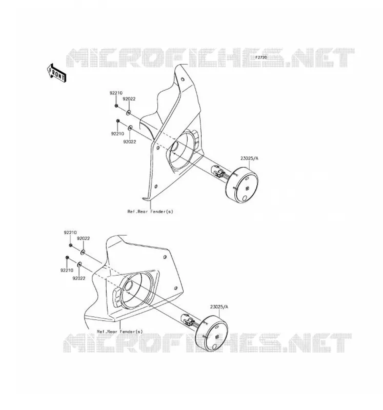 TAILLIGHT(S) Kawasaki SSV 800 2016 TERYX 4  KRT800FGF