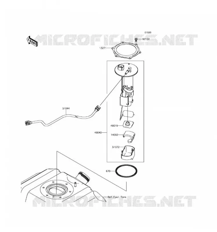 FUEL PUMP Kawasaki SSV 800 2016 TERYX 4 LE  KRT800GGF