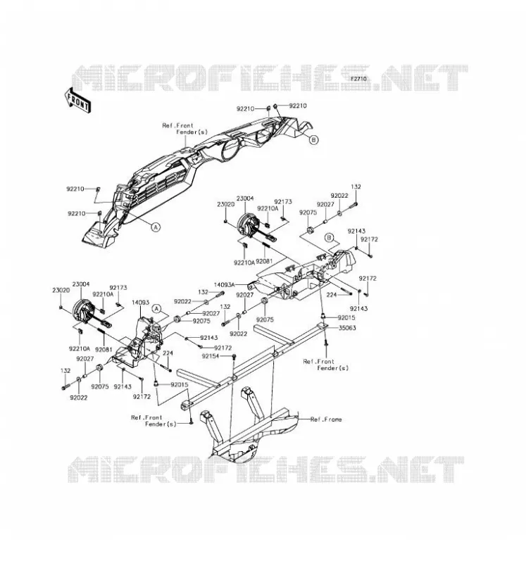 LENS(S) Kawasaki SSV 800 2016 TERYX 4 LE  KRT800GGF