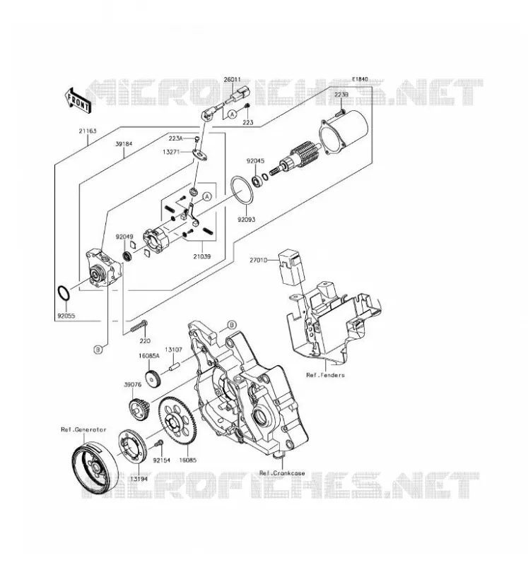 STARTER MOTOR Kawasaki TOUT-TERRAIN 110 2017 KLX110L  KLX110DHF