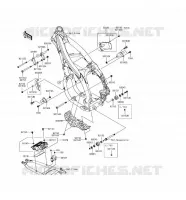 FRAME PARTS (COUVERTURE) voor Kawasaki KLX450R 2016