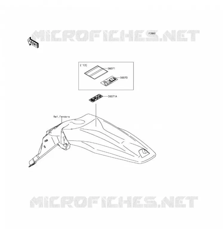 LABELS Kawasaki TOUT-TERRAIN 450 2017 KLX450R  KLX450AHF