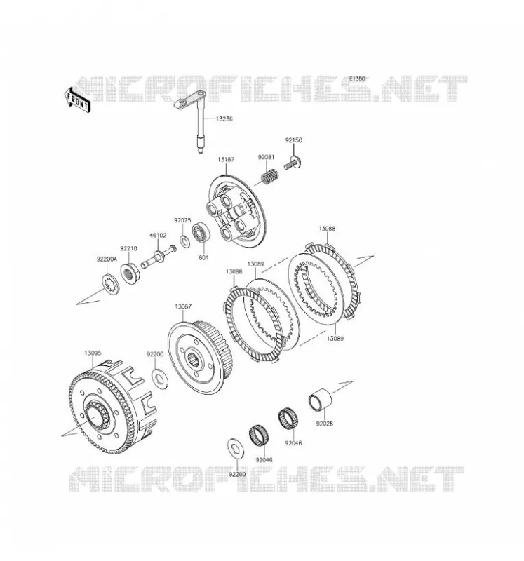 CLUTCH Kawasaki TOUT-TERRAIN 100 2016 KX100  KX100FGF