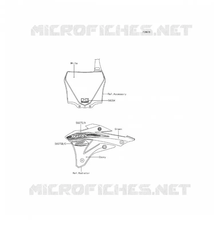 STICKER Kawasaki TOUT-TERRAIN 100 2016 KX100  KX100FGF