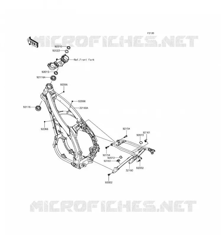 CHASSIS Kawasaki TOUT-TERRAIN 450 2017 KX450F  KX450HHF