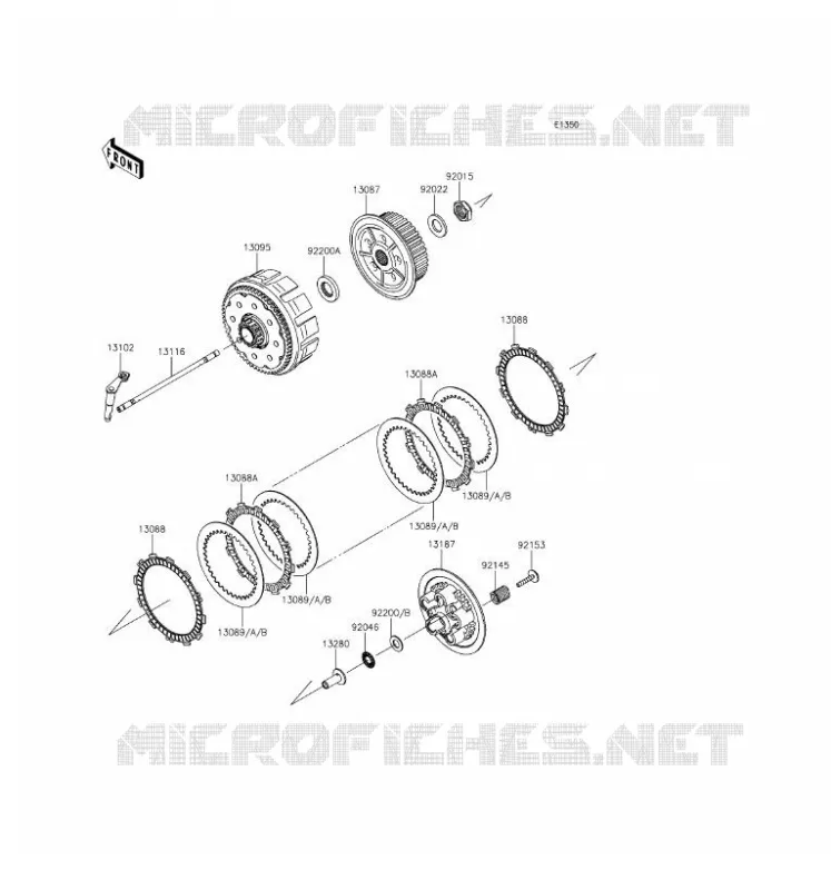 CLUTCH Kawasaki TOUT-TERRAIN 450 2017 KX450F  KX450HHF