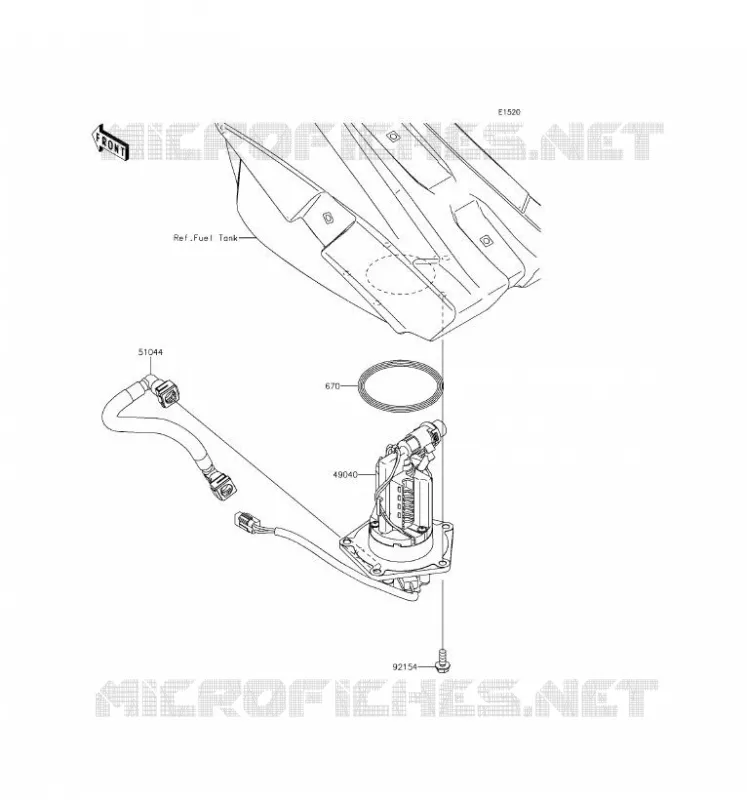FUEL PUMP Kawasaki TOUT-TERRAIN 450 2017 KX450F  KX450HHF