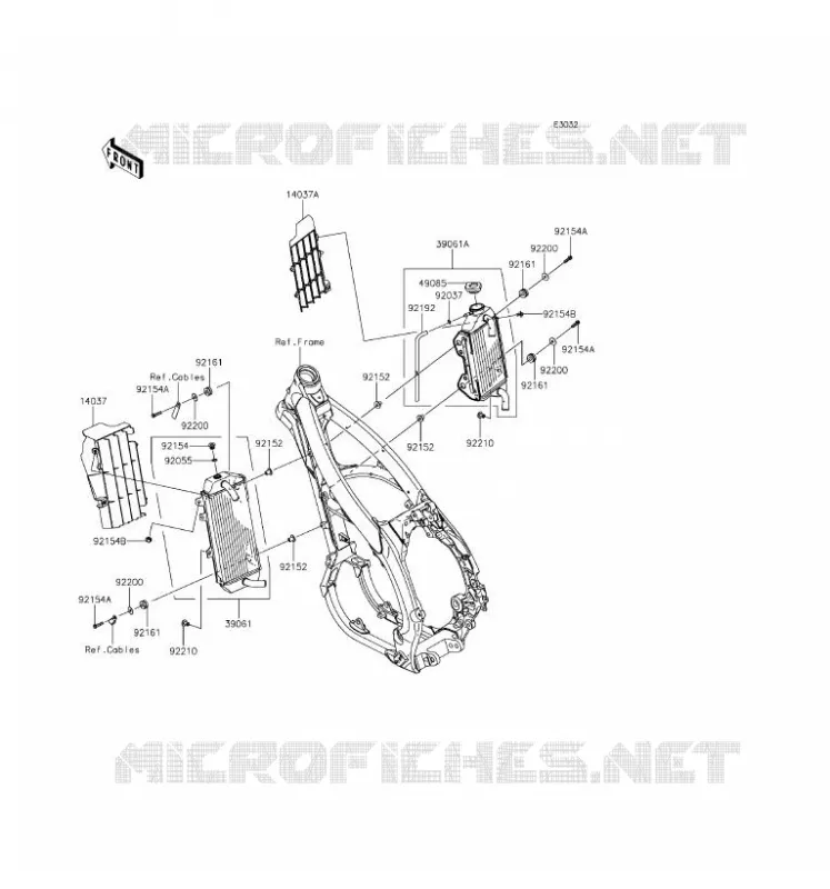RADIATOR Kawasaki TOUT-TERRAIN 450 2017 KX450F  KX450HHF