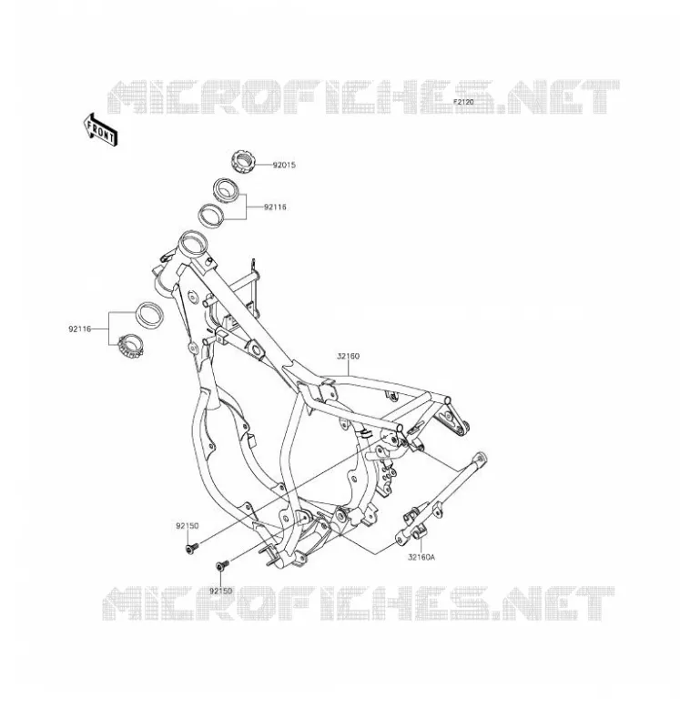CHASSIS Kawasaki TOUT-TERRAIN 65 2017 KX65  KX65AHF