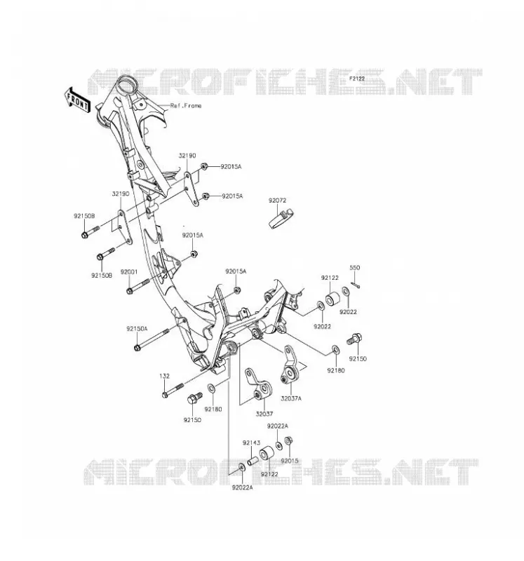 ENGINE MOUNT Kawasaki TOUT-TERRAIN 85 2017 KX85 II  KX85DHF