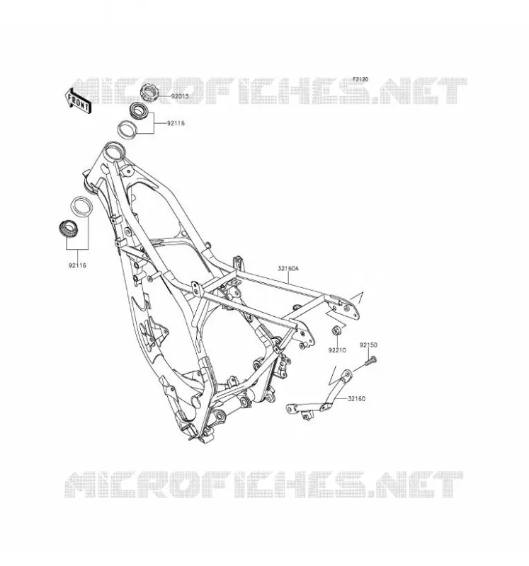 CHASSIS Kawasaki TOUT-TERRAIN 85 2017 KX85 II  KX85DHF