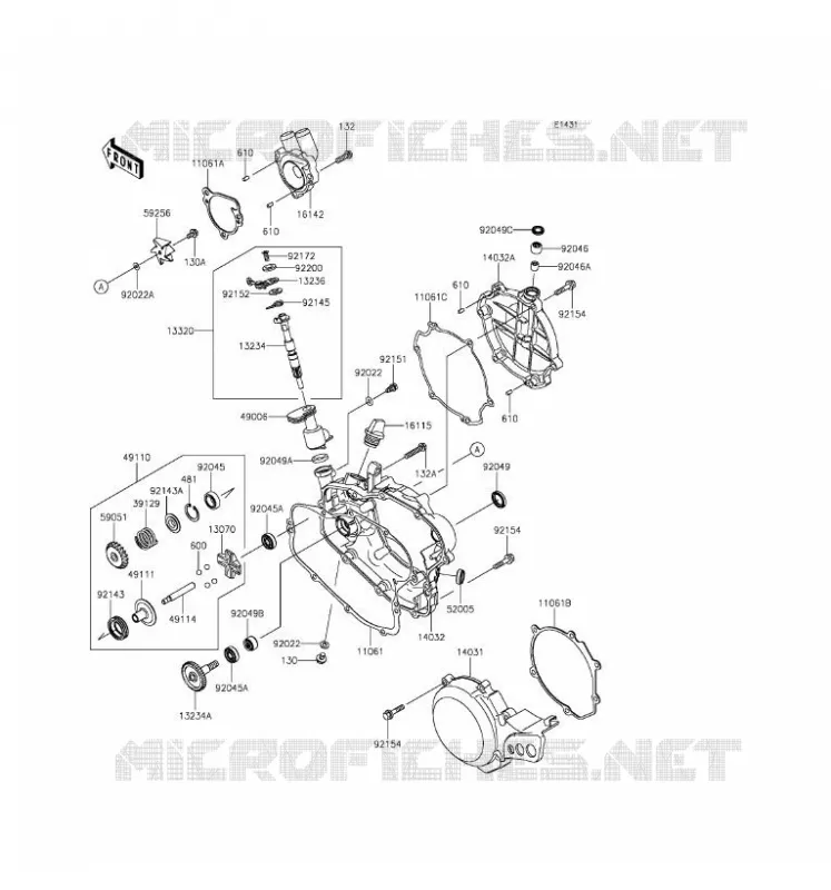 ENGINE COVERS Kawasaki TOUT-TERRAIN 85 2017 KX85 II  KX85DHF