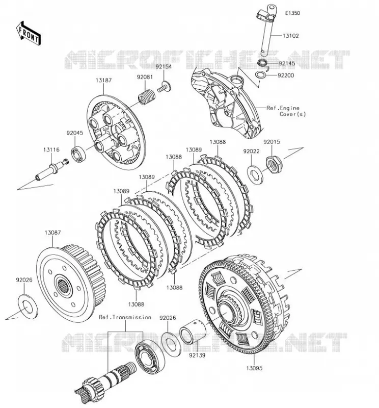 CLUTCH Kawasaki MOTOS 650 2018 VERSYS 650  KLE650FJFA