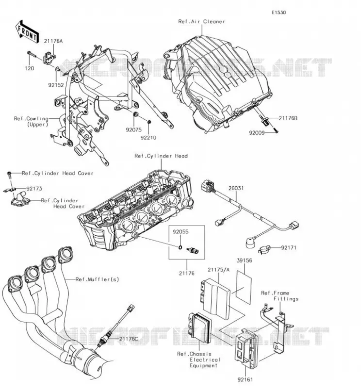 FUEL INJECTION Kawasaki MOTOS 1000 2018 VERSYS 1000  KLZ1000BJF