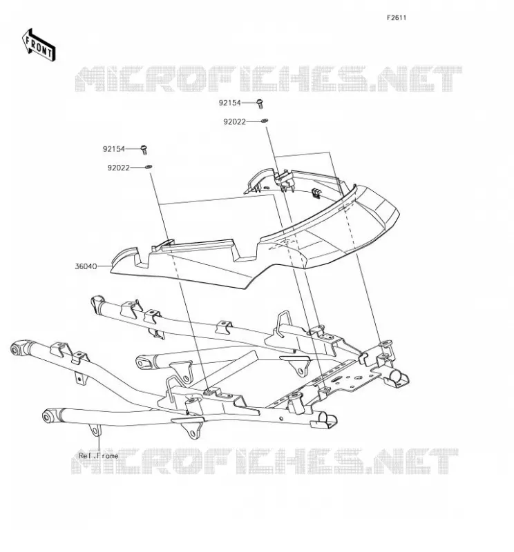 SIDE COWLING Kawasaki MOTOS 1000 2018 VERSYS 1000  KLZ1000BJF
