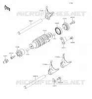 GEAR CHANGE DRUM   SHIFT FORKS voor Kawasaki VULCAN S 2018