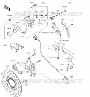 REAR BRAKE voor Kawasaki VULCAN S 2018