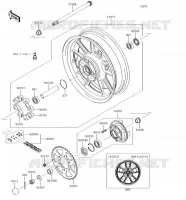 REAR HUB voor Kawasaki VULCAN S 2018