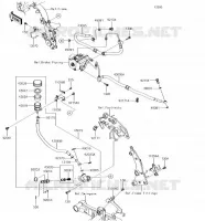 REAR MASTER CYLINDER voor Kawasaki VULCAN S 2018