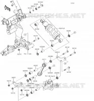 SUSPENSION   SHOCK ABSORBER voor Kawasaki VULCAN S 2018
