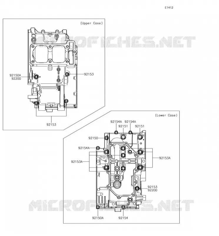 CRANKCASE BOLT Kawasaki MOTOS 300 2018 VERSYS-X 300  KLE300CJF