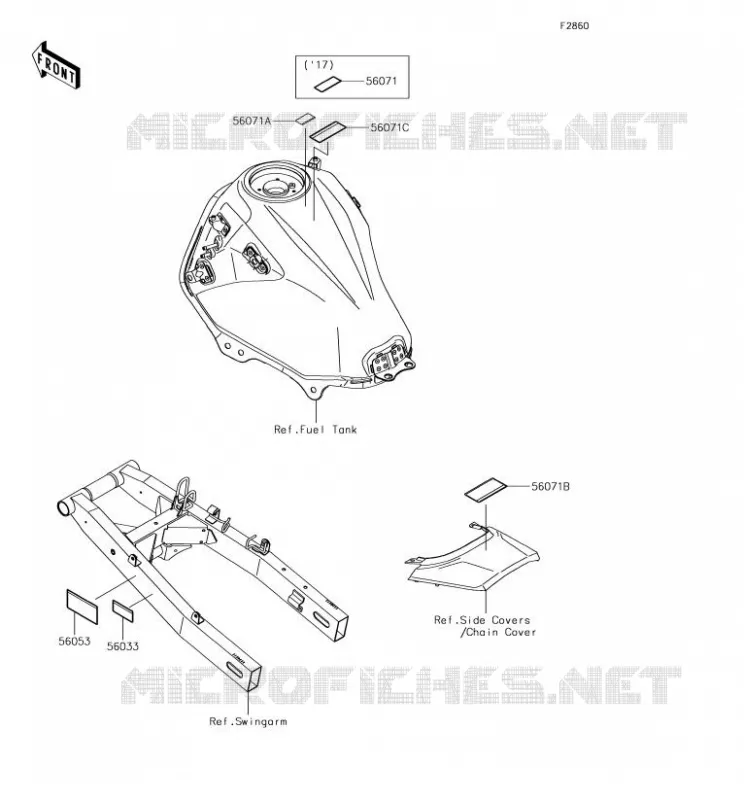 LABELS Kawasaki MOTOS 300 2018 VERSYS-X 300  KLE300CJF