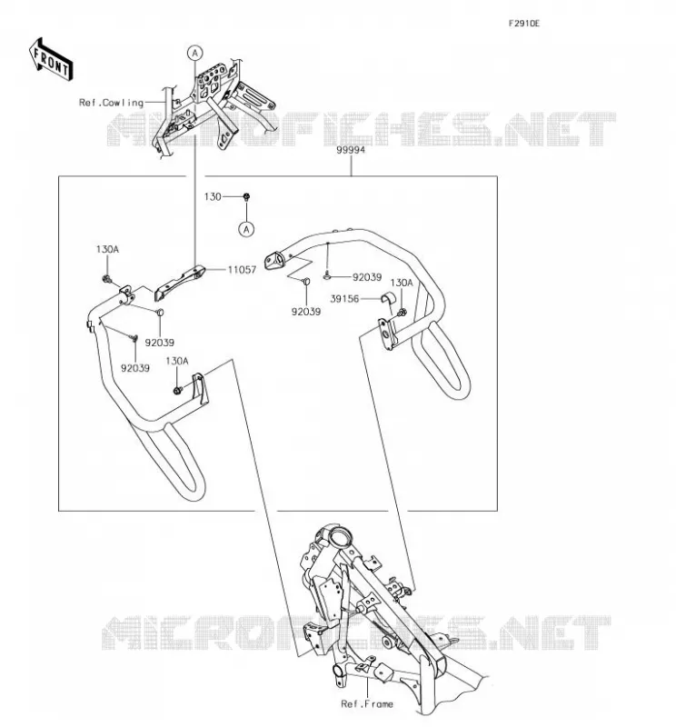 ACCESSORY (PROTECTION MOTEUR) Kawasaki MOTOS 300 2018 VERSYS-X 300  KLE300CJF