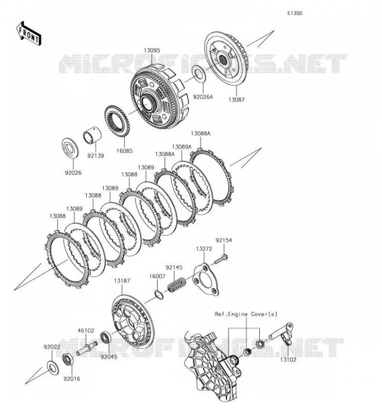 CLUTCH Kawasaki MOTOS 300 2018 VERSYS-X 300  KLE300CJF