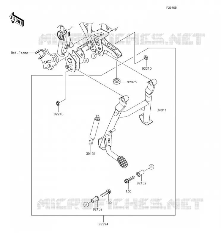 ACCESSORY(Center Stand) Kawasaki MOTOS 300 2018 VERSYS-X 300  KLE300CJF