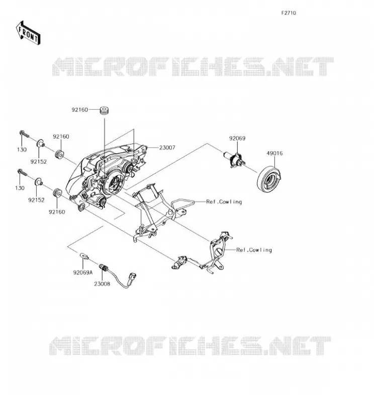 LENS(S) Kawasaki MOTOS 250 2017 Z250SL  BR250FHF