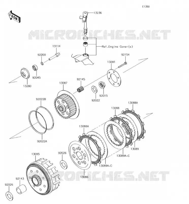 CLUTCH Kawasaki MOTOS 250 2017 Z250SL  BR250FHF