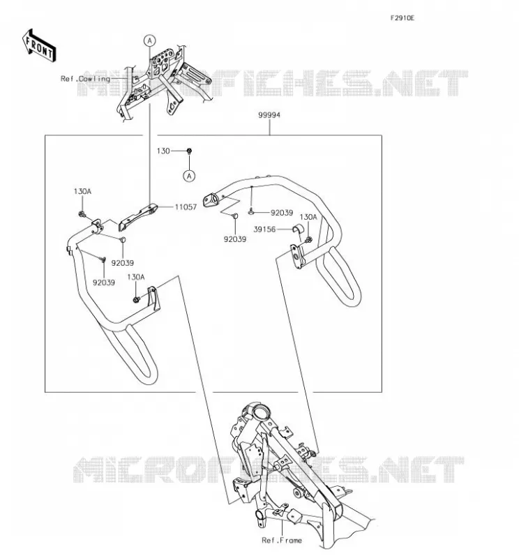 ACCESSORY (PROTECTION MOTEUR) Kawasaki MOTOS 300 2017 VERSYS-X 300  KLE300CHF