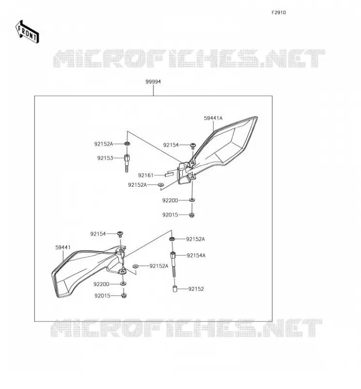 ACCESSORY(Hand Guard) Kawasaki MOTOS 300 2017 VERSYS-X 300  KLE300CHF