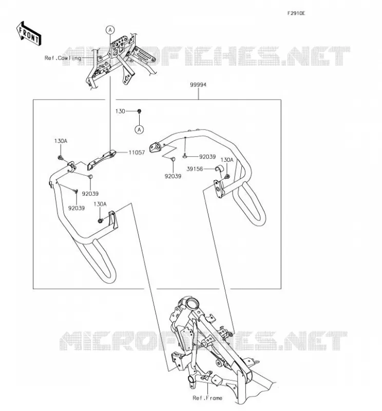 ACCESSORY (PROTECTION MOTEUR) Kawasaki MOTOS 300 2017 VERSYS-X 300  KLE300CHF