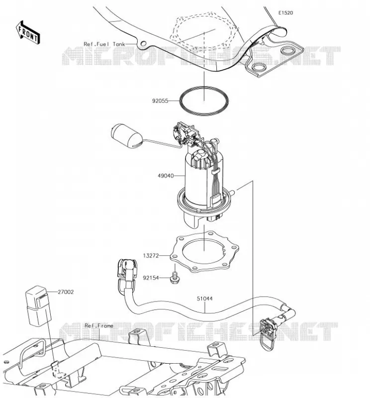 FUEL PUMP Kawasaki MOTOS 125 2018 Z125 PRO  BR125JJS