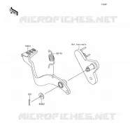 BRAKE PEDAL   TORK LINK voor Kawasaki Z125 PRO 2018