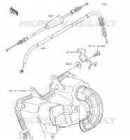 CABLES voor Kawasaki Z125 PRO 2018