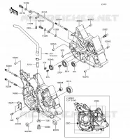 CRANKCASE(S) voor Kawasaki Z125 PRO 2018