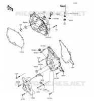 ENGINE COVERS voor Kawasaki Z125 PRO 2018