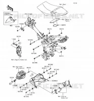 FRAME PARTS (COUVERTURE) voor Kawasaki Z125 PRO 2018