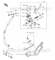 FRONT MASTER CYLINDER voor Kawasaki Z125 PRO 2018