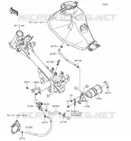FUEL EVAPORATION SYSTEM(CA) voor Kawasaki Z125 PRO 2018