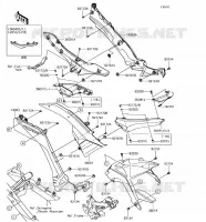 SIDE COVERS   CHAIN COVER voor Kawasaki Z125 PRO 2018