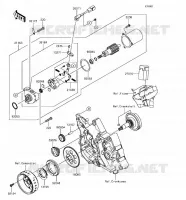 STARTER MOTOR voor Kawasaki Z125 PRO 2018